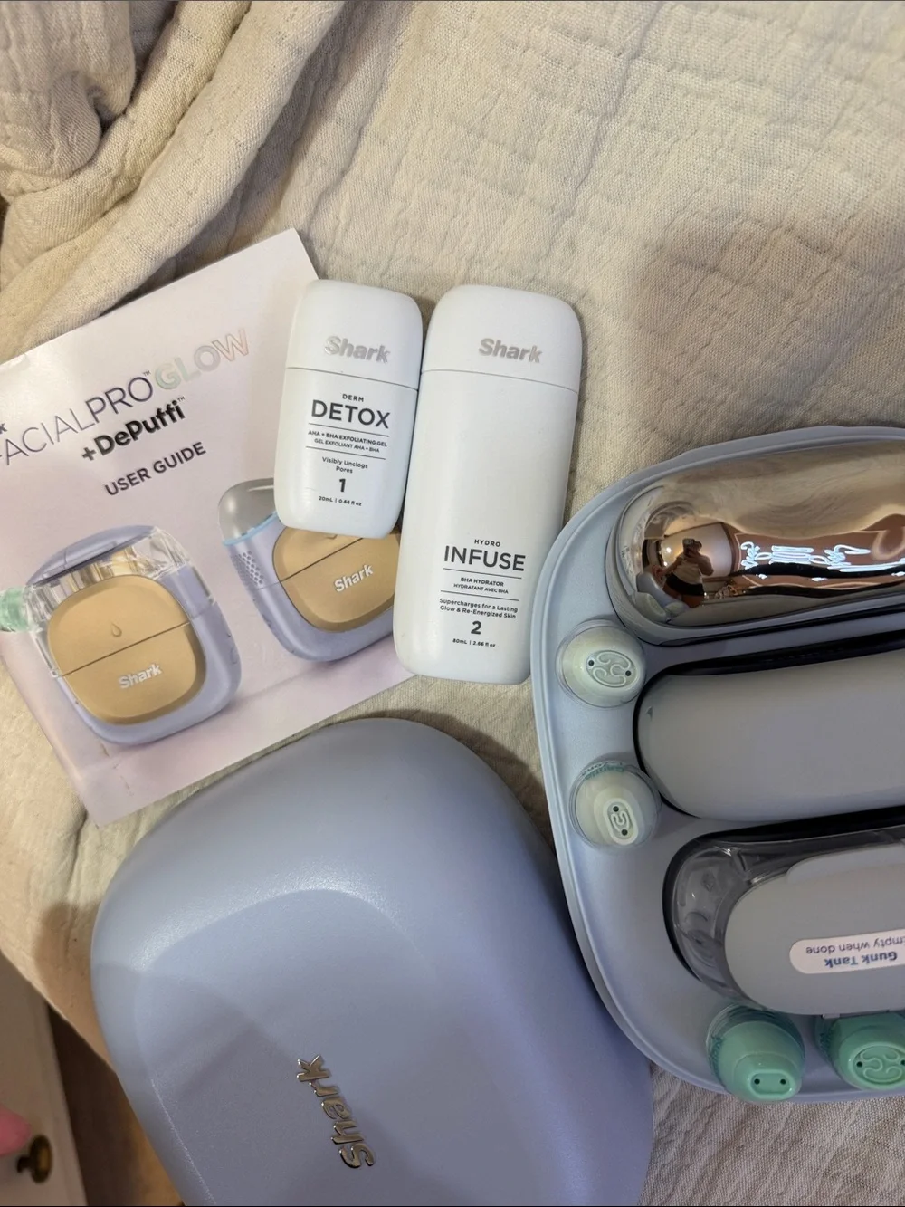 Shark FacialProGlow Skincare Device Kit - Light Purple